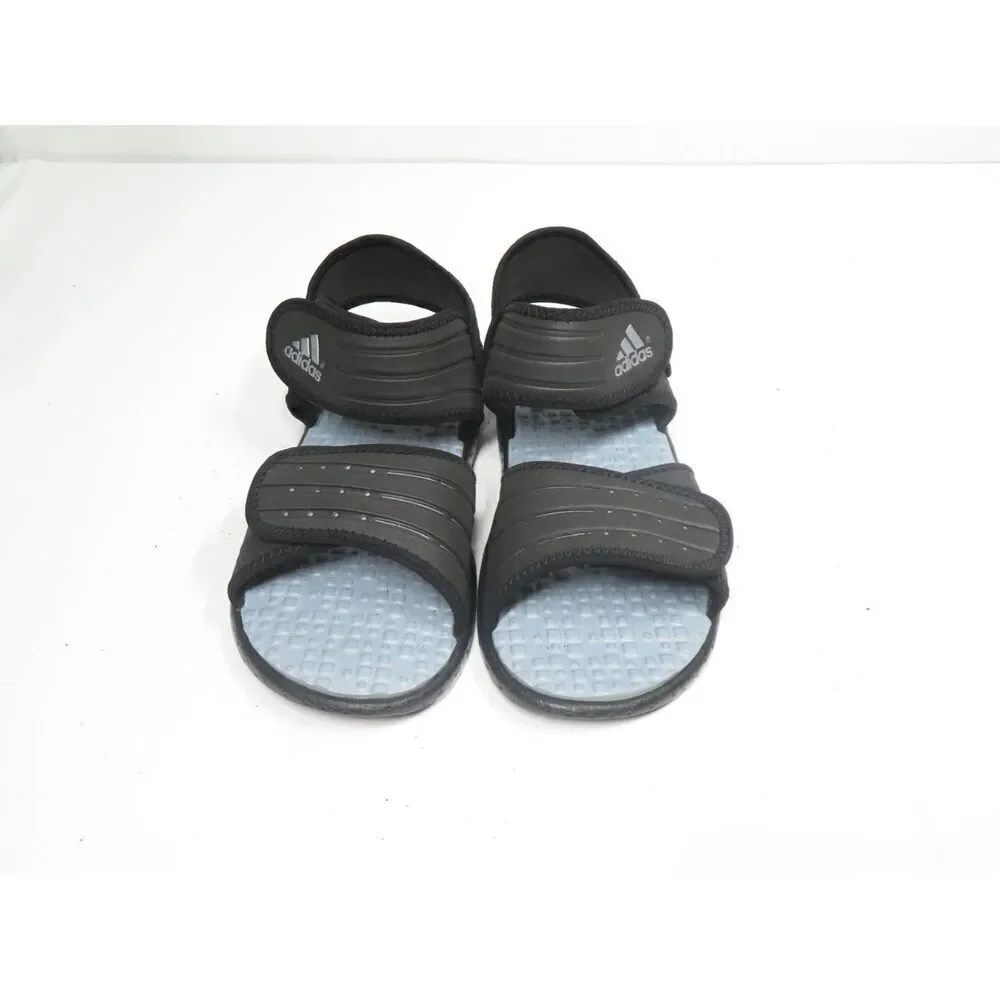 Adidas Adjustable Sport Water Sandals Boy Unisex Black Silver Size 5